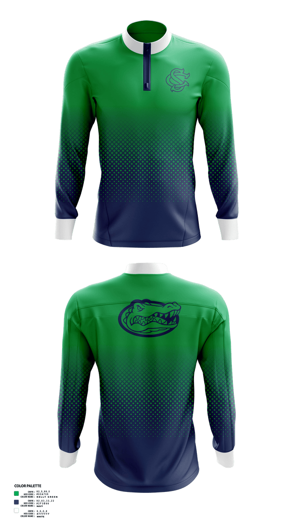 Quarter Zip Jacket, Spring Creek High School Basketball, Men's Basketball, Teamtime, Team time, sublimation, custom sports apparel, team uniforms, spirit wear, spiritwear, sports uniforms, custom shirts, team store, custom team store, fundraiser sports, apparel fundraiser