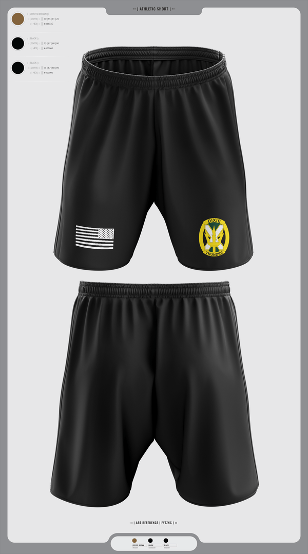 Athletic Shorts With Pockets, Charlie Company, National Guard, Teamtime, Team time, sublimation, custom sports apparel, team uniforms, spirit wear, spiritwear, sports uniforms, custom shirts, team store, custom team store, fundraiser sports, apparel fundraiser