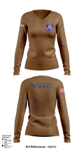 Detachment 035 78200386 Women's Long Sleeve V-neck Shirt - 103