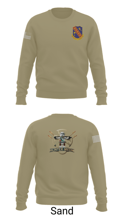 1-148th HHB Medics 16650436 Crew Neck Sweatshirt - 81