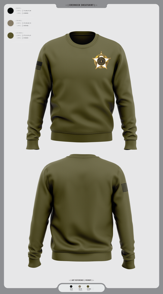 Crew Neck Sweatshirt, Deputy Cleveland, Police, Teamtime, Team time, sublimation, custom sports apparel, team uniforms, spirit wear, spiritwear, sports uniforms, custom shirts, team store, custom team store, fundraiser sports, apparel fundraiser