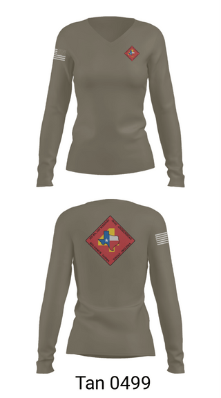Women's Long Sleeve Vneck Shirt, Bravo Bastards, Marines, Teamtime, Team time, sublimation, custom sports apparel, team uniforms, spirit wear, spiritwear, sports uniforms, custom shirts, team store, custom team store, fundraiser sports, apparel fundraiser