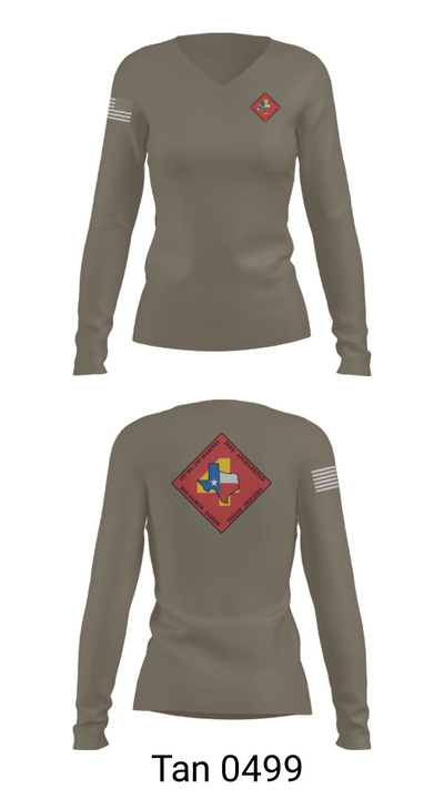 Bravo Bastards 65129777 Women's Long Sleeve V-neck Shirt - 77