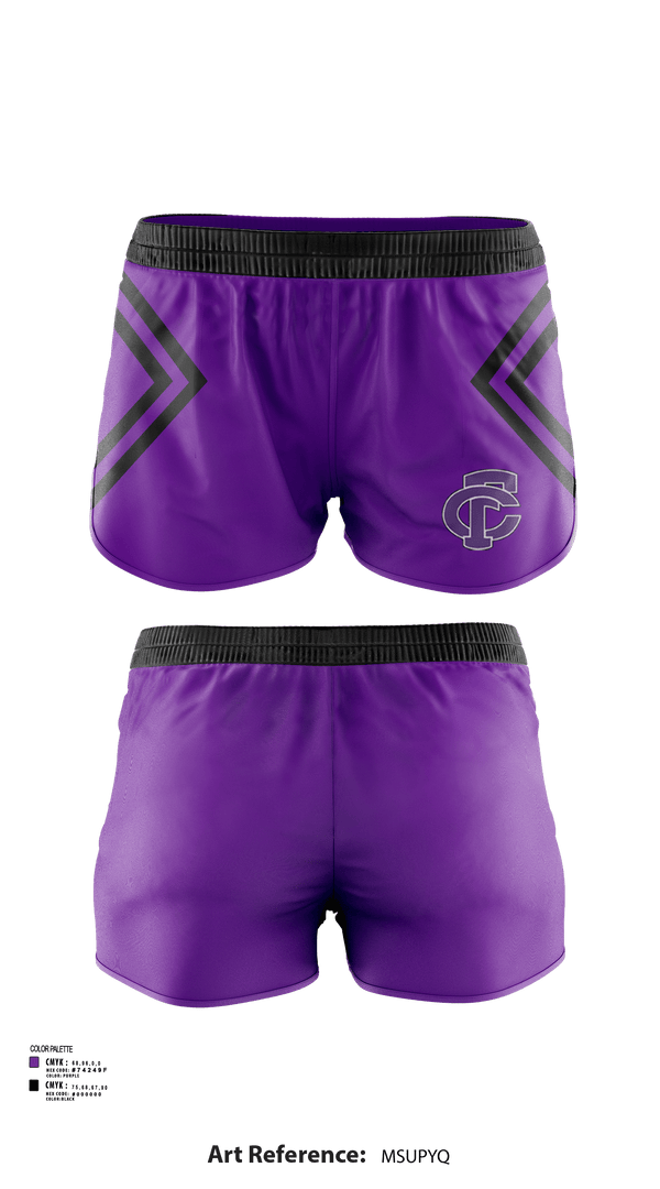 Womens Shorts, Fillmore Central High School Cheer, Cheer, Teamtime, Team time, sublimation, custom sports apparel, team uniforms, spirit wear, spiritwear, sports uniforms, custom shirts, team store, custom team store, fundraiser sports, apparel fundraiser