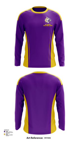 Long Sleeve Performance Shirt, Oak Harbor High School Cheer, Cheer, Teamtime, Team time, sublimation, custom sports apparel, team uniforms, spirit wear, spiritwear, sports uniforms, custom shirts, team store, custom team store, fundraiser sports, apparel fundraiser