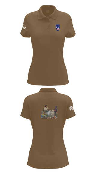 Womens Short Sleeve Performance Polo, 11th ABN DIV WO, , Teamtime, Team time, sublimation, custom sports apparel, team uniforms, spirit wear, spiritwear, sports uniforms, custom shirts, team store, custom team store, fundraiser sports, apparel fundraiser