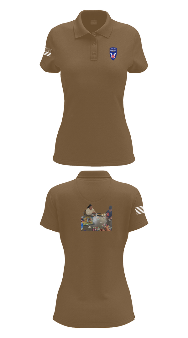Womens Short Sleeve Performance Polo, 11th ABN DIV WO, , Teamtime, Team time, sublimation, custom sports apparel, team uniforms, spirit wear, spiritwear, sports uniforms, custom shirts, team store, custom team store, fundraiser sports, apparel fundraiser