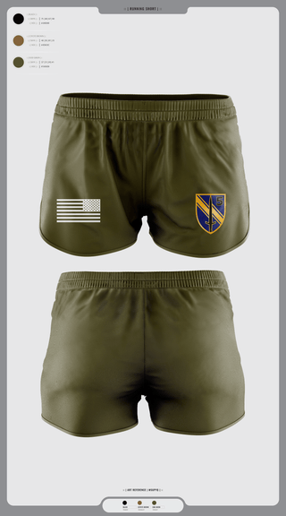 Womens Shorts, VALOR CO. 5BN, 1SFAB, Army, Teamtime, Team time, sublimation, custom sports apparel, team uniforms, spirit wear, spiritwear, sports uniforms, custom shirts, team store, custom team store, fundraiser sports, apparel fundraiser