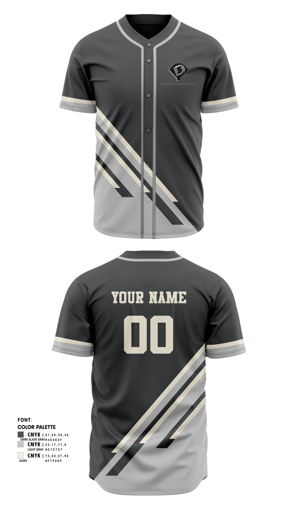 Full Button Baseball Jersey, Dean of Diamonds Athletic Training, Baseball, Teamtime, Team time, sublimation, custom sports apparel, team uniforms, spirit wear, spiritwear, sports uniforms, custom shirts, team store, custom team store, fundraiser sports, apparel fundraiser