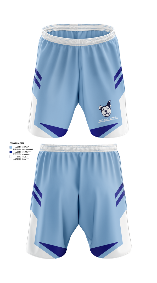 Athletic Shorts With Pockets, West Allis Central High School Bowling, Bowling, Teamtime, Team time, sublimation, custom sports apparel, team uniforms, spirit wear, spiritwear, sports uniforms, custom shirts, team store, custom team store, fundraiser sports, apparel fundraiser
