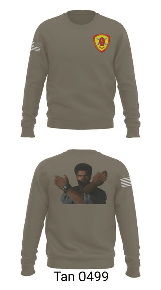 Crew Neck Sweatshirt, 10th Marine Regiment, Marines, Teamtime, Team time, sublimation, custom sports apparel, team uniforms, spirit wear, spiritwear, sports uniforms, custom shirts, team store, custom team store, fundraiser sports, apparel fundraiser