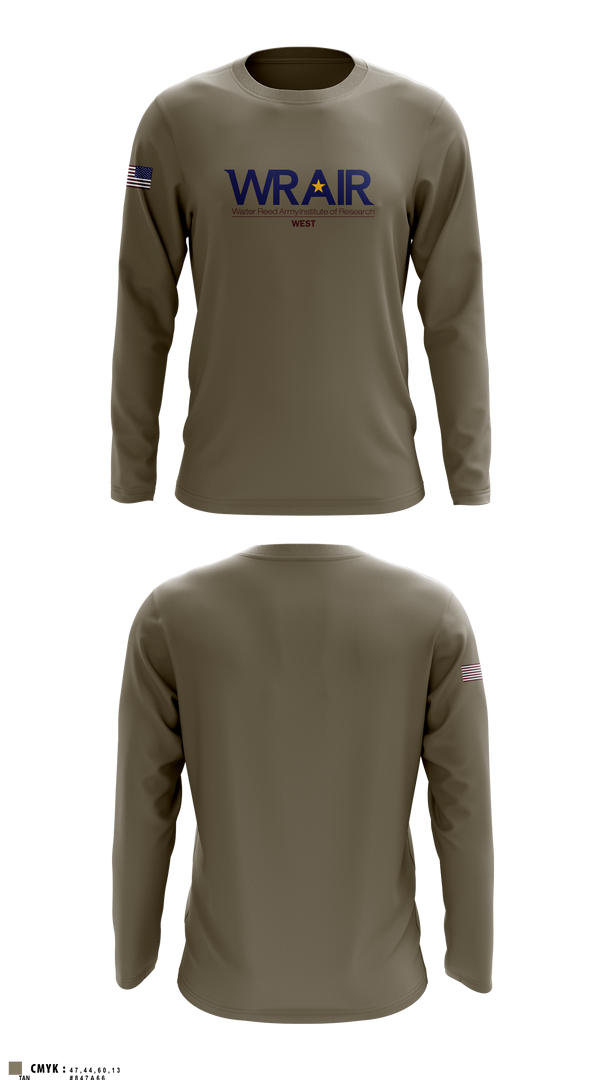 Long Sleeve Performance Shirt, Walter Reed Army Institute of Research - West, , Teamtime, Team time, sublimation, custom sports apparel, team uniforms, spirit wear, spiritwear, sports uniforms, custom shirts, team store, custom team store, fundraiser sports, apparel fundraiser