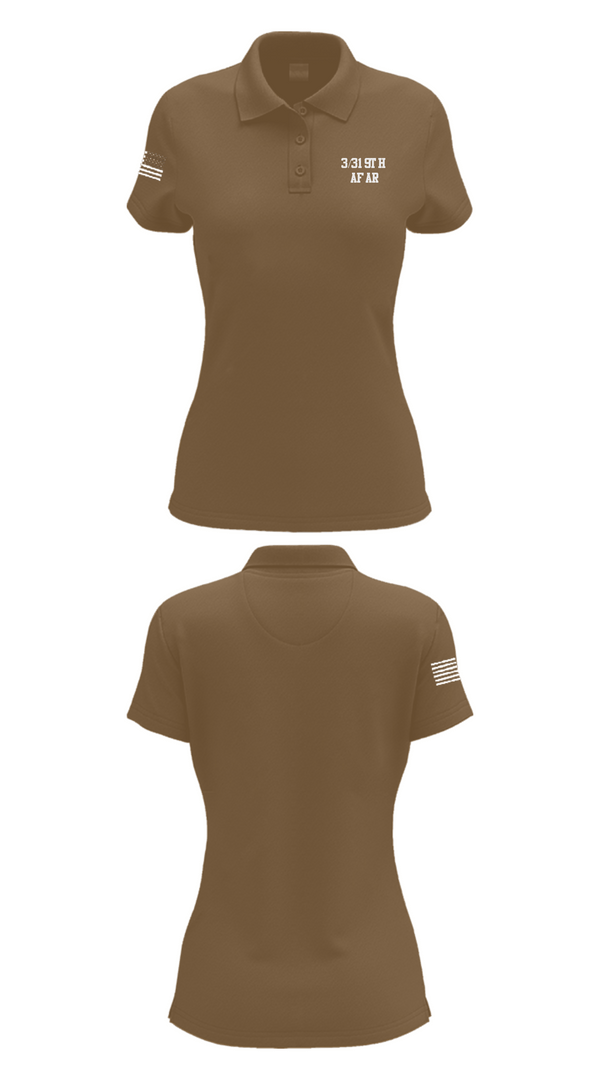 Women's Short Sleeve Performance Polo, 3/319th AFAR, Army, Teamtime, Team time, sublimation, custom sports apparel, team uniforms, spirit wear, spiritwear, sports uniforms, custom shirts, team store, custom team store, fundraiser sports, apparel fundraiser