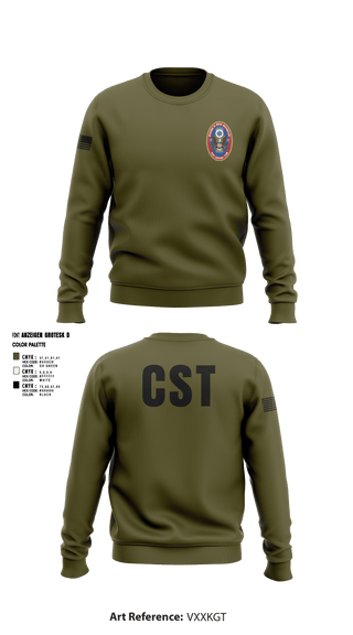 Crew Neck Sweatshirt, 95th WMD CST, National Guard, Teamtime, Team time, sublimation, custom sports apparel, team uniforms, spirit wear, spiritwear, sports uniforms, custom shirts, team store, custom team store, fundraiser sports, apparel fundraiser