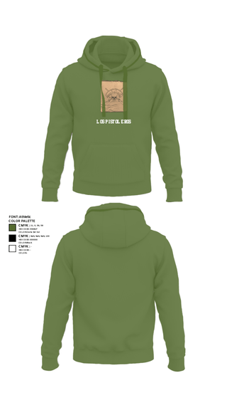 Hoodie, Los Pistoleros, Army, Teamtime, Team time, sublimation, custom sports apparel, team uniforms, spirit wear, spiritwear, sports uniforms, custom shirts, team store, custom team store, fundraiser sports, apparel fundraiser