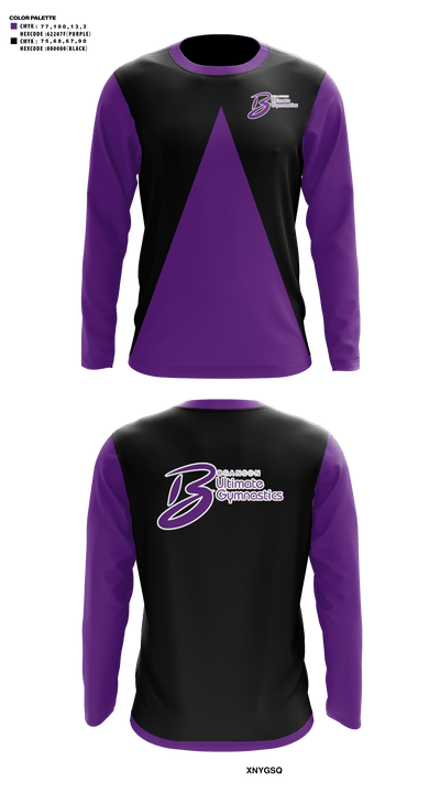 Branson Ultimate Gymnastics 57002260 Long Sleeve Performance Shirt - 41