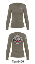 Truck 1 23787663 Women's Long Sleeve V-neck Shirt - 39