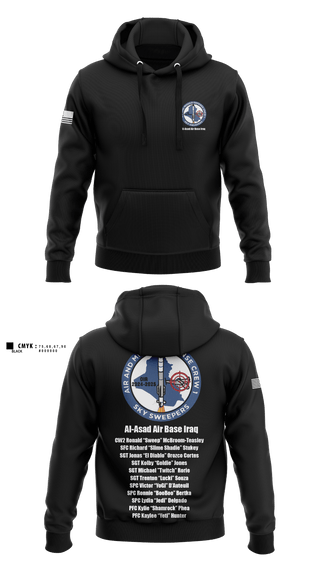 Hoodie, Bravo Battery, 4th Battalion, 3rd Air Defense Artillery Regiment, Army, Teamtime, Team time, sublimation, custom sports apparel, team uniforms, spirit wear, spiritwear, sports uniforms, custom shirts, team store, custom team store, fundraiser sports, apparel fundraiser