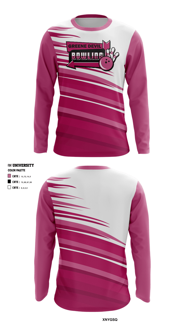 Long Sleeve Performance Shirt, Greeneville Bowling, Bowling, Teamtime, Team time, sublimation, custom sports apparel, team uniforms, spirit wear, spiritwear, sports uniforms, custom shirts, team store, custom team store, fundraiser sports, apparel fundraiser