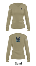 Hawksquad 45976731 Women's Long Sleeve V-neck Shirt - 47