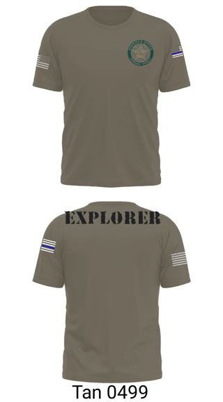 Old School Cotton Feel Shirt, BSO Explorers, Police, Teamtime, Team time, sublimation, custom sports apparel, team uniforms, spirit wear, spiritwear, sports uniforms, custom shirts, team store, custom team store, fundraiser sports, apparel fundraiser