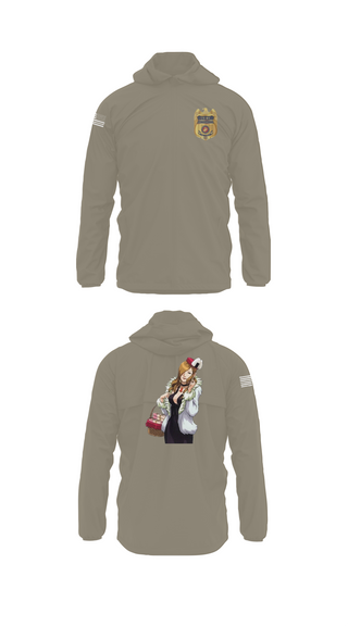 Windbreaker, U.S. Marine Corps Criminal Investigations Division Child Abuse UnitMARDET Fort Leonard Wood (FLW) DoD Interservice Non-Lethal Individual Weapons Instructor's Course Fort Leonard Wood Basic Military Police School House, , Teamtime, Team time, sublimation, custom sports apparel, team uniforms, spirit wear, spiritwear, sports uniforms, custom shirts, team store, custom team store, fundraiser sports, apparel fundraiser