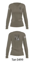 Ceremonial Platoon 73521546 Women's Long Sleeve V-neck Shirt - 77