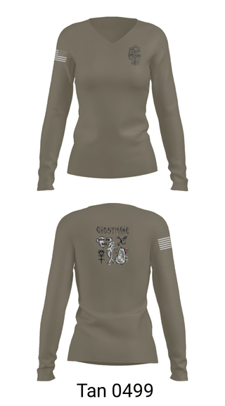 Women's Long Sleeve Vneck Shirt, Ceremonial Platoon, Marines, Teamtime, Team time, sublimation, custom sports apparel, team uniforms, spirit wear, spiritwear, sports uniforms, custom shirts, team store, custom team store, fundraiser sports, apparel fundraiser