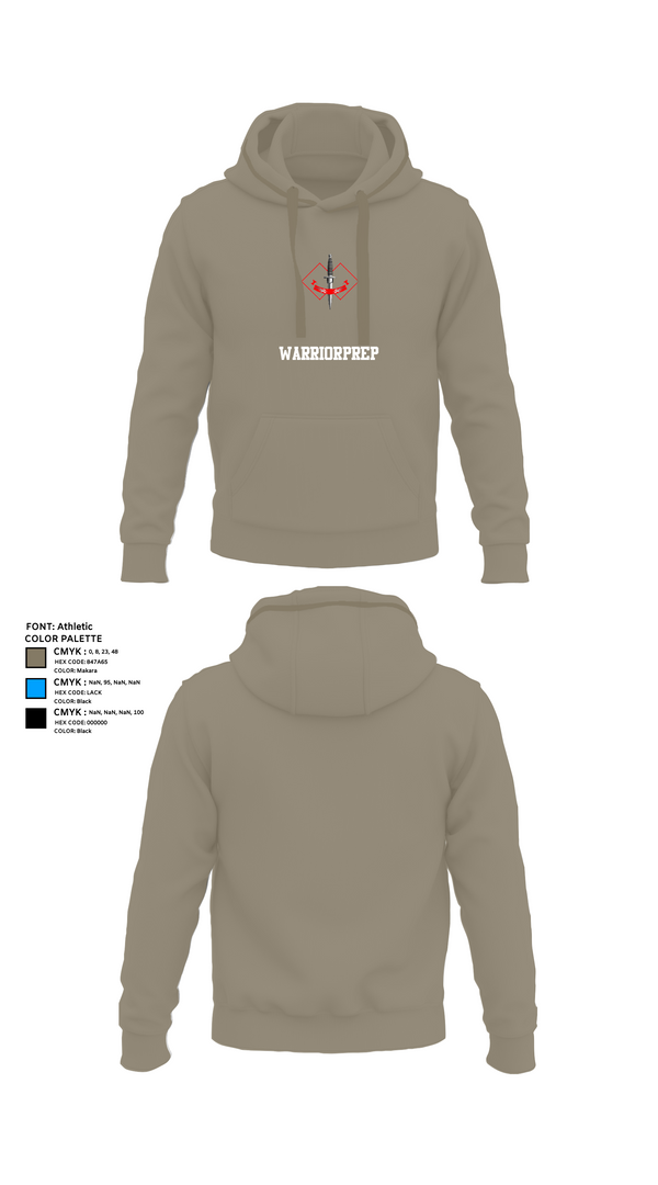Hoodie, WarriorPrep, Navy, Teamtime, Team time, sublimation, custom sports apparel, team uniforms, spirit wear, spiritwear, sports uniforms, custom shirts, team store, custom team store, fundraiser sports, apparel fundraiser