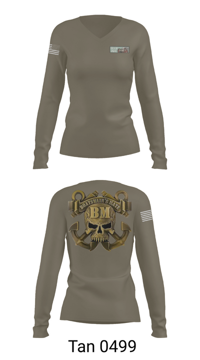 OD01 70309443 Women's Long Sleeve V-neck Shirt - 73