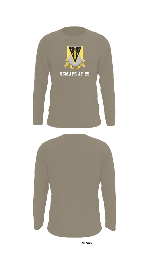 Long Sleeve Performance Shirt, USMAPS AY 25, Army, Teamtime, Team time, sublimation, custom sports apparel, team uniforms, spirit wear, spiritwear, sports uniforms, custom shirts, team store, custom team store, fundraiser sports, apparel fundraiser
