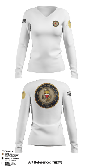 Womens Long Sleeve Vneck Shirt, CMAA, Navy, Teamtime, Team time, sublimation, custom sports apparel, team uniforms, spirit wear, spiritwear, sports uniforms, custom shirts, team store, custom team store, fundraiser sports, apparel fundraiser