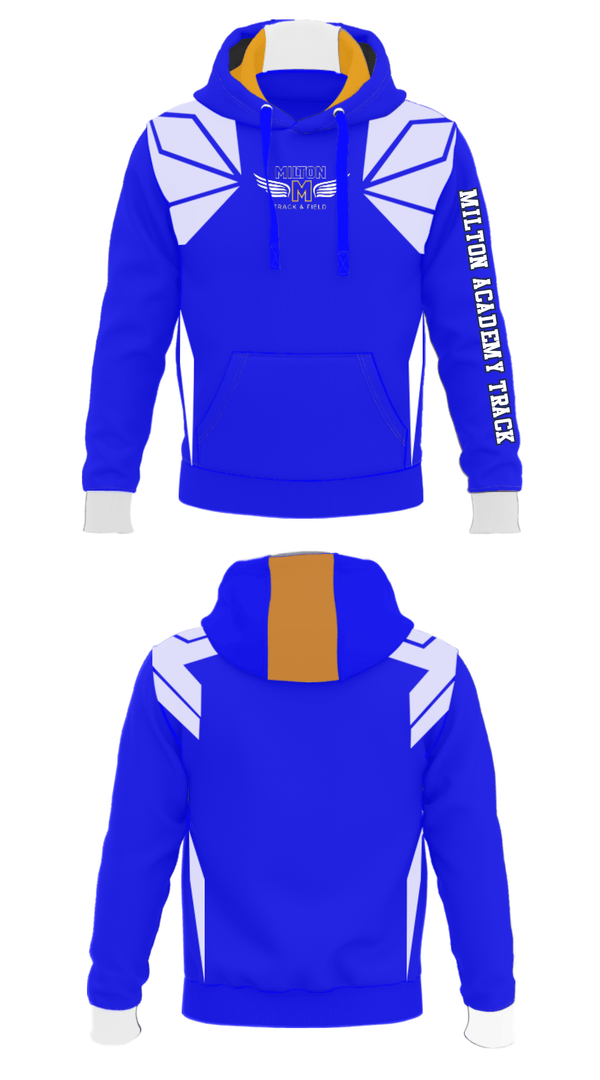 Hoodie, Milton Academy Track, Track & Field, Teamtime, Team time, sublimation, custom sports apparel, team uniforms, spirit wear, spiritwear, sports uniforms, custom shirts, team store, custom team store, fundraiser sports, apparel fundraiser