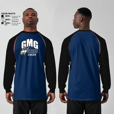 GMG Senior High School Cheer 9445649 Long Sleeve Performance Shirt - 2