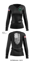 Warrant & Extradition 9270531 Women's Long Sleeve V-neck Shirt - 5