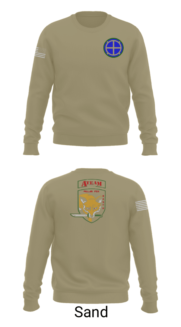 Crew Neck Sweatshirt, A co 935th ASB 3rd Platoon, National Guard, Teamtime, Team time, sublimation, custom sports apparel, team uniforms, spirit wear, spiritwear, sports uniforms, custom shirts, team store, custom team store, fundraiser sports, apparel fundraiser