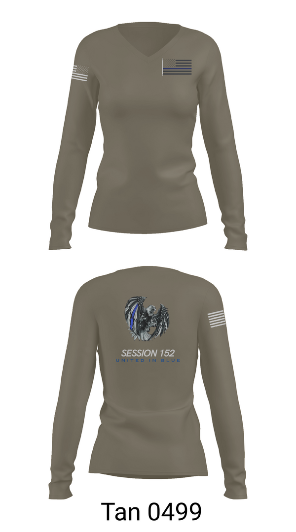 Womens Long Sleeve Vneck Shirt, Session 152, Police, Teamtime, Team time, sublimation, custom sports apparel, team uniforms, spirit wear, spiritwear, sports uniforms, custom shirts, team store, custom team store, fundraiser sports, apparel fundraiser