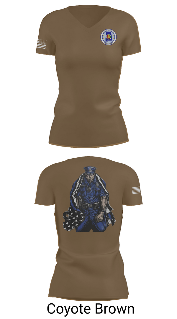 Womens Short Sleeve Vneck Shirt, Alabama Department of Corrections, Police, Teamtime, Team time, sublimation, custom sports apparel, team uniforms, spirit wear, spiritwear, sports uniforms, custom shirts, team store, custom team store, fundraiser sports, apparel fundraiser