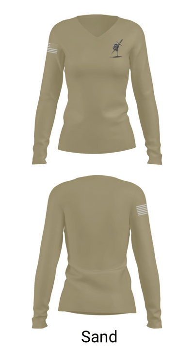 B Btry 2142 12534556 Women's Long Sleeve V-neck Shirt - 92
