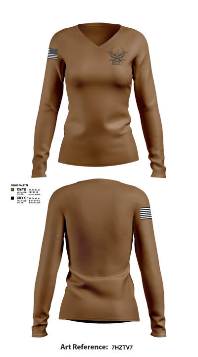 JDR Plumbing 13568338 Women's Long Sleeve V-neck Shirt - 2