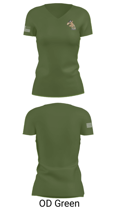 GrumpyOLVets 73193400 Women's Short Sleeve V-neck Shirt - 48