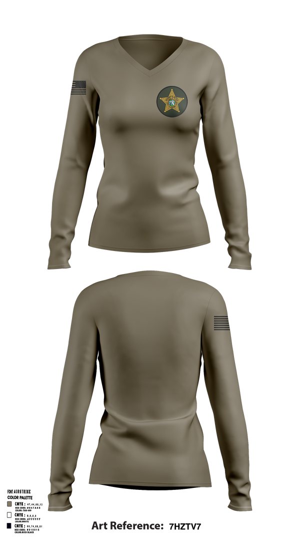 Womens Long Sleeve Vneck Shirt, LOGISTICS, Police, Teamtime, Team time, sublimation, custom sports apparel, team uniforms, spirit wear, spiritwear, sports uniforms, custom shirts, team store, custom team store, fundraiser sports, apparel fundraiser