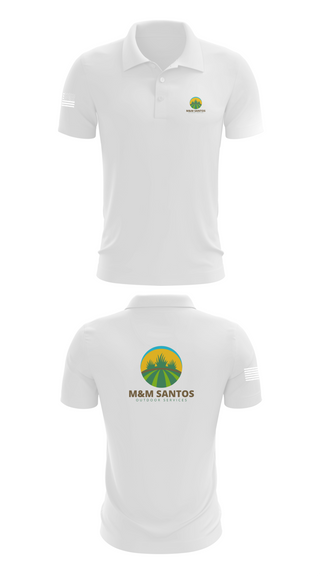Short Sleeve Performance Polo, M&M Santos Outdoor Services, , Teamtime, Team time, sublimation, custom sports apparel, team uniforms, spirit wear, spiritwear, sports uniforms, custom shirts, team store, custom team store, fundraiser sports, apparel fundraiser
