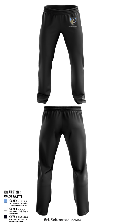 West Jordan High School Golf 27637623 Sweatpants - 2