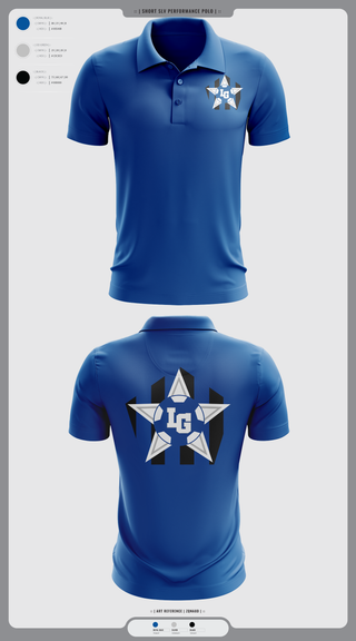 Short Sleeve Performance Polo, LaGrange Grangers, Men's Soccer, Teamtime, Team time, sublimation, custom sports apparel, team uniforms, spirit wear, spiritwear, sports uniforms, custom shirts, team store, custom team store, fundraiser sports, apparel fundraiser