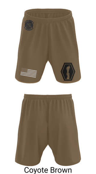 Athletic Shorts With Pockets, 100th Battalion 442nd Infantry Delta dragons, Army, Teamtime, Team time, sublimation, custom sports apparel, team uniforms, spirit wear, spiritwear, sports uniforms, custom shirts, team store, custom team store, fundraiser sports, apparel fundraiser