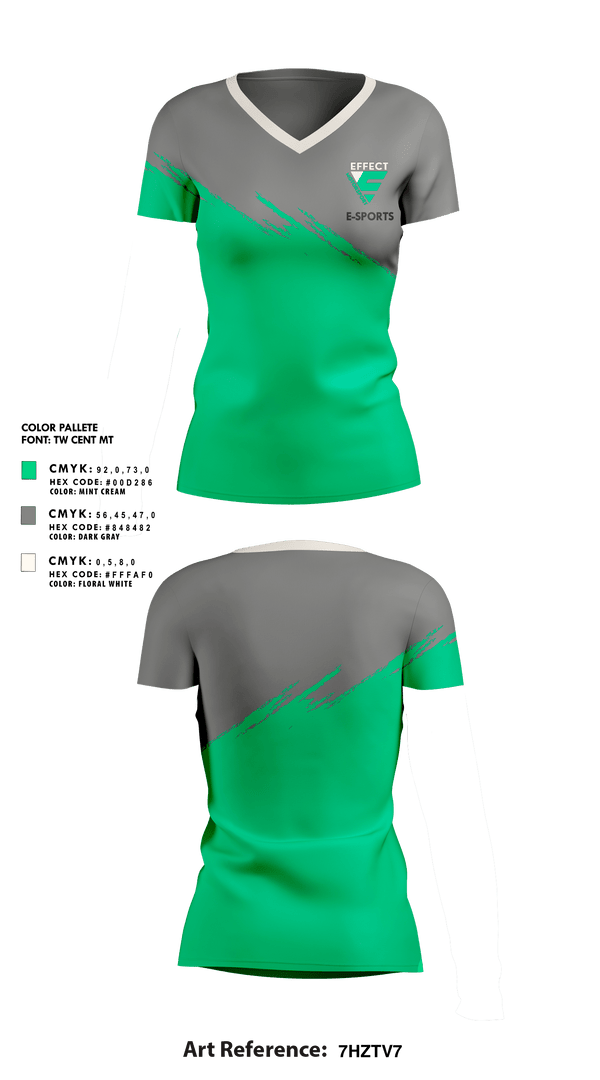 Womens Short Sleeve Vneck Shirt, Effect Motorsport, E-Sports, Teamtime, Team time, sublimation, custom sports apparel, team uniforms, spirit wear, spiritwear, sports uniforms, custom shirts, team store, custom team store, fundraiser sports, apparel fundraiser