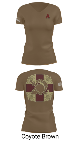 Women's Short Sleeve Vneck Shirt, US MEDDAC, Army, Teamtime, Team time, sublimation, custom sports apparel, team uniforms, spirit wear, spiritwear, sports uniforms, custom shirts, team store, custom team store, fundraiser sports, apparel fundraiser