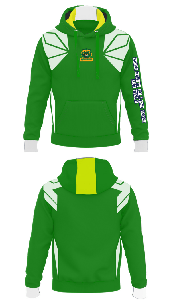 Hoodie, Essex County College Track and Field, Track & Field, Teamtime, Team time, sublimation, custom sports apparel, team uniforms, spirit wear, spiritwear, sports uniforms, custom shirts, team store, custom team store, fundraiser sports, apparel fundraiser
