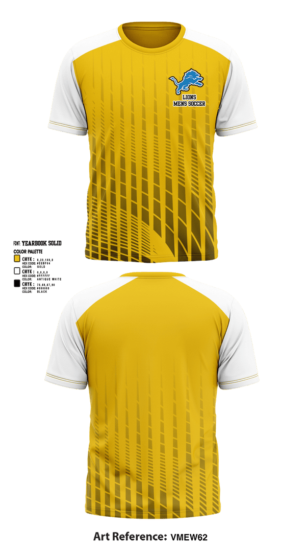 Short Sleeve Performance Shirt, lions, Men's Soccer, Teamtime, Team time, sublimation, custom sports apparel, team uniforms, spirit wear, spiritwear, sports uniforms, custom shirts, team store, custom team store, fundraiser sports, apparel fundraiser